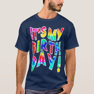 Camiseta É Meu Aniversário Para Mulheres Meninas Retro ie D