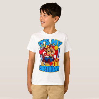 Camiseta É Meu Aniversário Paw Patrol  Aniversário 