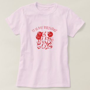 Camiseta é meu aniversário que eu tenho 70 anos velho