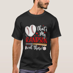 Camiseta É Meu Avô Lá Fora Baseball Para A Vovó