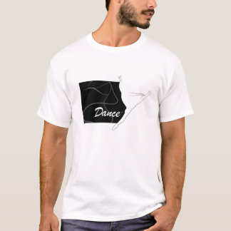 Camiseta e meu coração foi ajustado fraco no vento
