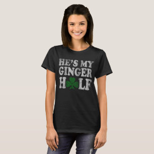 Camiseta É meu Dia de São Patrício dos casais do gengibr