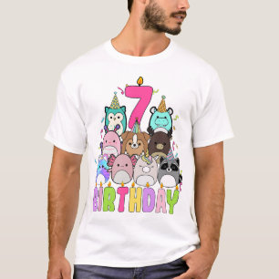 Camiseta É Meu Esquadrão De Aniversário Que Garotas Mallow