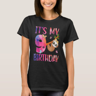 Camiseta É meu nono aniversário, nono aniversário, aniversá