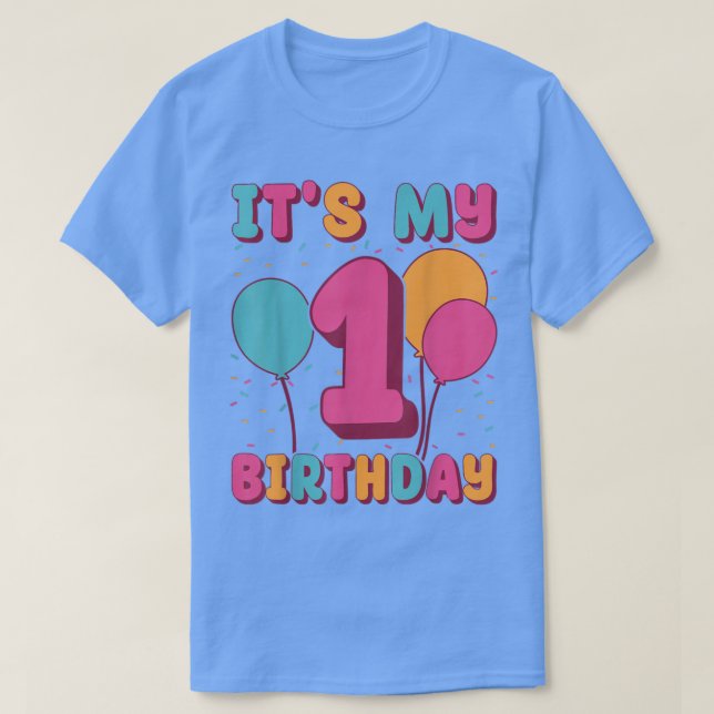 Camiseta É Meu Primeiro Aniversário  (Frente do Design)