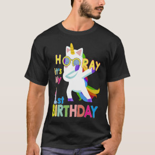 Camiseta É meu primeiro unicor de primeiro aniversario de a