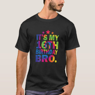 Camiseta É meu sexto aniversário, irmão 16ª Festa de aniver