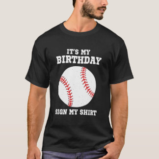 Camiseta É Meu Sinal Meu Jogador de Beisebol