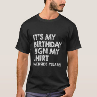 Camiseta É Meu Sinal Minhas Costas Por Favor