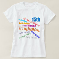 É meus 15os presentes de aniversário