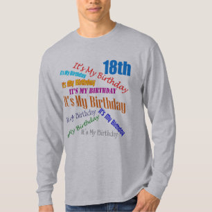 Camiseta É meus 18os presentes de aniversário