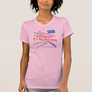 Camiseta É meus presentes de aniversário do aniversário