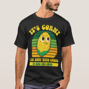 Camiseta É Milho Grande Com Botões Tem Suco