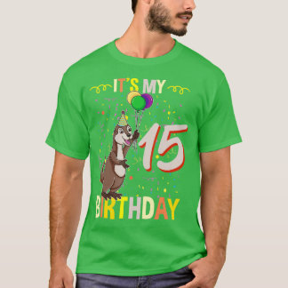 Camiseta É Minha 15 Birthday Sea Otter