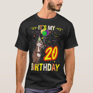 Camiseta É Minha 20 Birthday Sea Otter