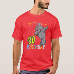 Camiseta É Minha aniversário de 30 anos Dabbing Mana