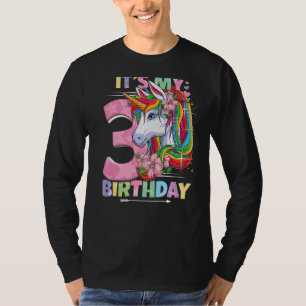 Camiseta É minha aniversário de 3 anos de aniversário 3 ano