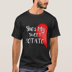 Camiseta É minha batata doce sim mim t-shirt do casal do