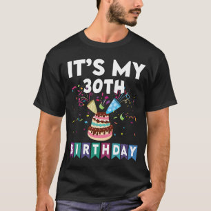 Camiseta É minha festa de aniversário de confetti aniversár