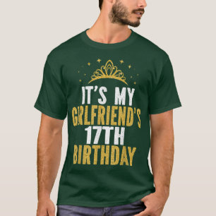 Camiseta É Minha Namorada 17º aniversário, 17 anos