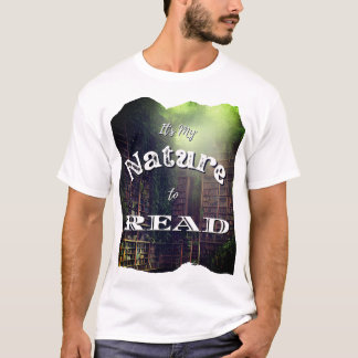Camiseta É minha natureza ler