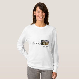 Camiseta É minha rocha, t-shirt da escritura
