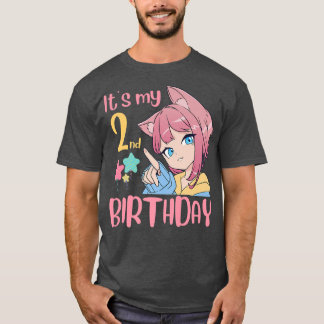 Camiseta É minha segundo aniversário de anime de aniversári