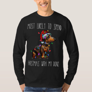 Camiseta É Muito Engraçado Passar O Natal Com O Meu Doxie