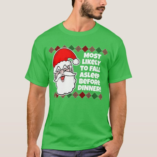 Camiseta É muito provável que o Natal... Piada T-Shirt (Frente)