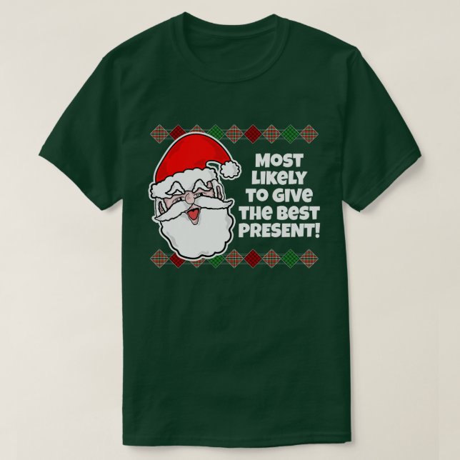 Camiseta É muito provável que o Natal... Piada T-Shirt (Frente do Design)