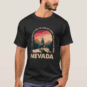 Camiseta E Na Floresta Eu Vou A Nevada Souvenir Forest Ca