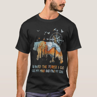 Camiseta E Na Floresta Eu Vou Ao Perder Da Minha Mente Acam
