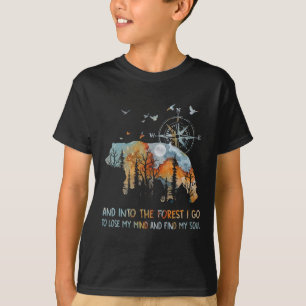 Camiseta E Na Floresta Eu Vou Para Perder Minha Mente Acamp