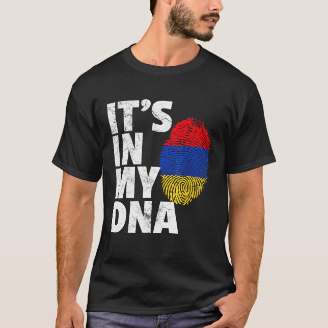 Camiseta É Nacional Do Meu Orgulho De Bandeira Armênio Do D (Frente)