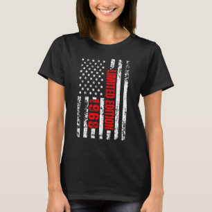 Camiseta E Nascer Em 1968 Patriótico 54º aniversário