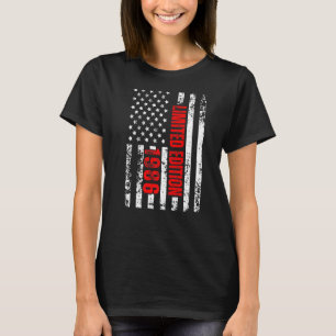 Camiseta E Nascer No Aniversário Patriótico De 1986