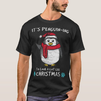 Camiseta É Natal do Pinguim-ing