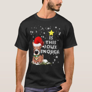 Camiseta É Natal suficiente Este Chapéu de Papai Noel Corgi