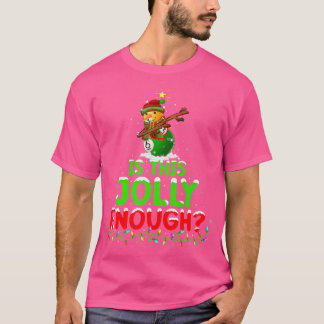 Camiseta É Natalino o Suficiente Homem de Neve de Bilhar Da