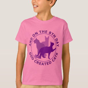 Camiseta E no 8o dia o deus criou gatos