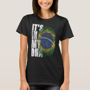 Camiseta É No Meu Adn Futebol Bjj Brasil