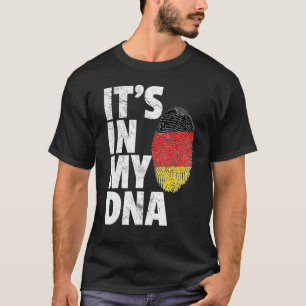 Camiseta É no meu Dna Alemanha, homens de bandeiras mulhere