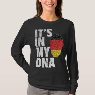 Camiseta É no meu Dna Alemanha, homens de bandeiras mulhere