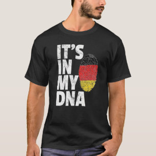 Camiseta É no meu Dna Alemanha, homens de bandeiras mulhere