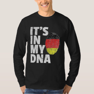 Camiseta É No Meu Dna Alemanha Orgulho Alemão De Bandeiras 
