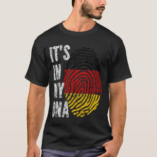Camiseta É NO MEU DNA, Alemanha Sinaliza Homens Mulheres C
