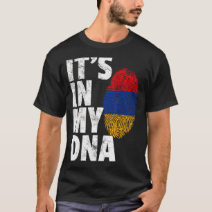Camiseta É no meu Dna Armênia Sinalizar Mulheres
