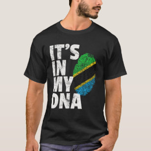 Camiseta É NO MEU DNA, Bandeira da Tanzânia, o Orgulho Of
