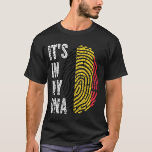 Camiseta É NO MEU DNA, Bélgica, Sinalizador Homens Mulheres