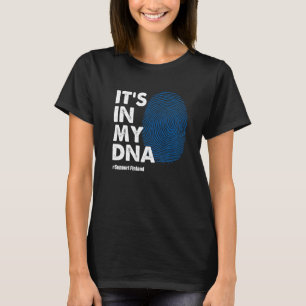 Camiseta É no meu Dna Finlândia, que dá apoio à Finlândia